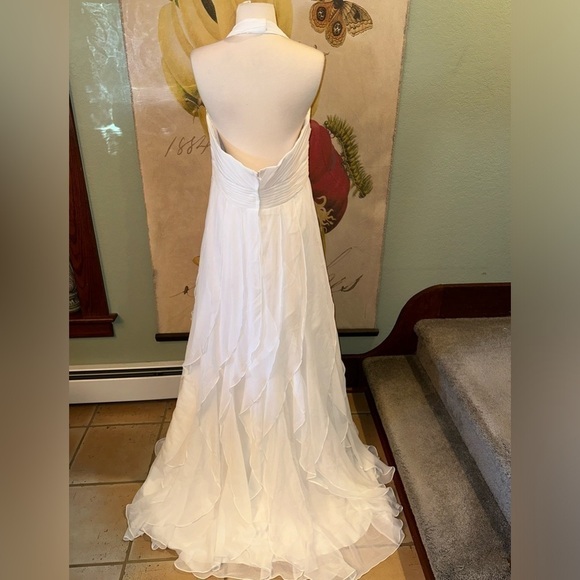 Galina Woman Chiffon Halter Summer Wedding Formal Dress Plus Size 16W READ - Picture 5 of 14